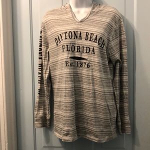 Rag wear Hoodie Daytona Beach 100% cotton Sz L